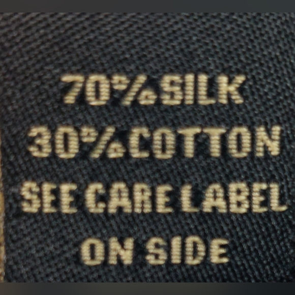 Luau Shirt Mens Size 2XL XXL Hawaiian Blue Gray Yellow Leaves Silk Blend Button - Picture 7 of 9